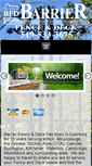 Mobile Screenshot of barrierfenceanddeck.com