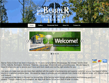 Tablet Screenshot of barrierfenceanddeck.com